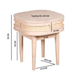 Modern-Light-Mango-Wood-Side-Table-50cm