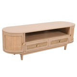 Yugen Modern Light Mango Wood TV Stand With Storage