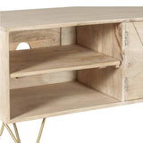 Tropez Industrial Light Mango Wood TV Stand With Storage