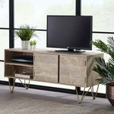 Tropez Industrial Light Mango Wood TV Stand With Storage