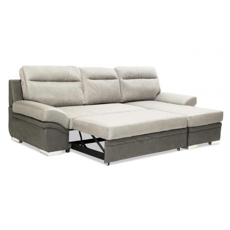 Modern-Light-_-Dark-Grey-3-Seater-Fabric-Corner-Sofa-Bed-260cm