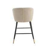 Modern-Luxury-Cream-Velvet-Bar-Stool-With-Black-Metal-Legs-With-Gold-Tips