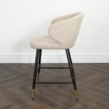 Modern-Luxury-Cream-Velvet-Bar-Stool-With-Black-Metal-Legs-With-Gold-Tips