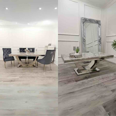 Modern-Marble-Matching-Dining-Table-_-Coffee-Table-Set-Rectangular-Marble-Top-Stainless-Steel-Pedestal-Base