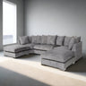 Modern-Mottled-Grey-Cotton-Fabric-5-Seater-U-Shaped-Sofa-With-2-Ottomans-335cm