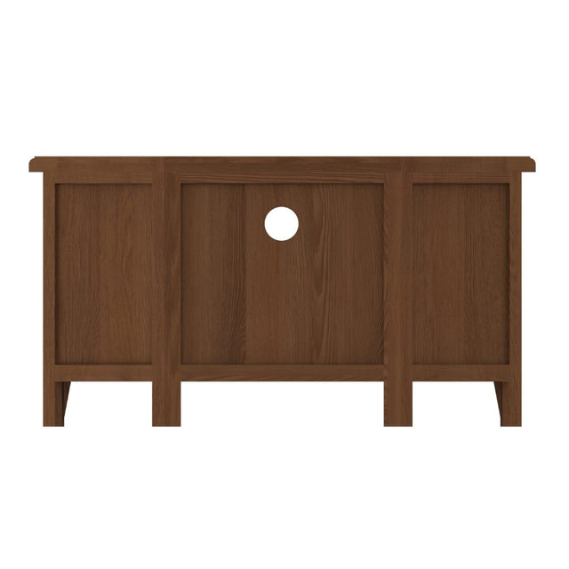 Jameson Classic Oak Wood Corner TV Stand With Storage