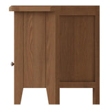 Jameson Classic Oak Wood Corner TV Stand With Storage