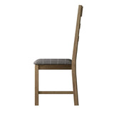 Modern-Oak-Wood-Dining-Chair-With-Fabric-Checkered-Seat-Set-of-2