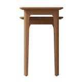 Monroe Modern Scandinavian Style Oak Wood Nesting Side Tables Set of 2