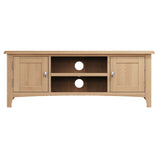 Jameson Classic Oak Wood Large TV Stand With Storage