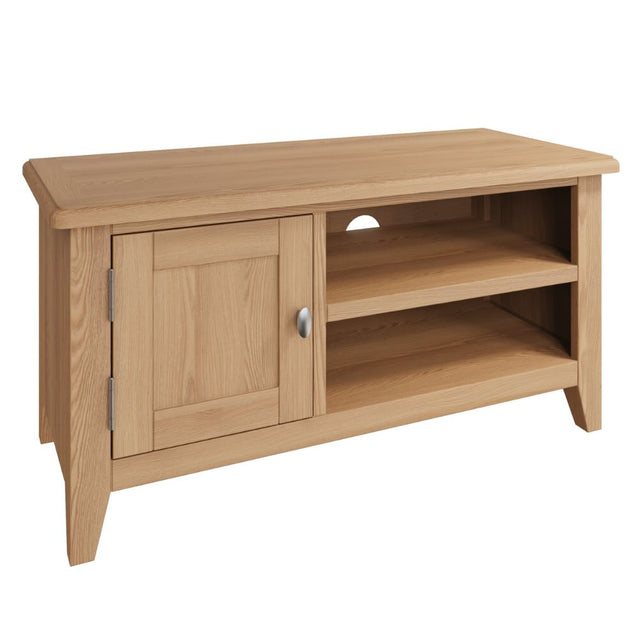 Jameson Classic Oak Wood TV Stand With Storage