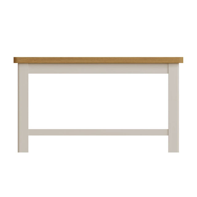 Oliver Rustic Rectangular Oak Wood Coffee Table With Shelf 80m