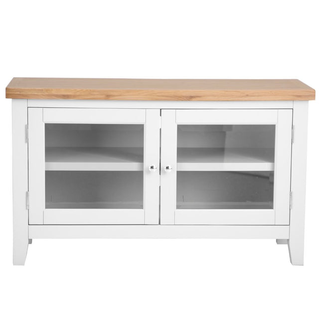 Alexandra Classic Oak Wood TV Stand With Storage