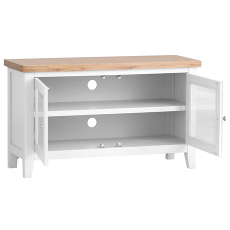 Alexandra Classic Oak Wood TV Stand With Storage