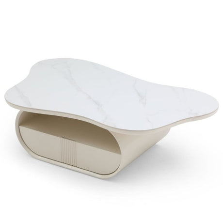 Modern-Sculptural-White-Marble-Sintered-Stone-Coffee-Table-With-Drawer-Storage