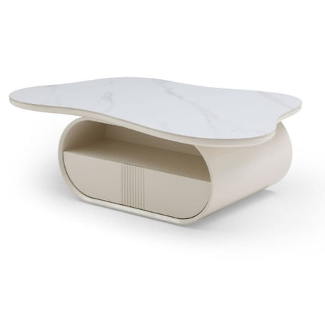 Modern-Sculptural-White-Marble-Sintered-Stone-Coffee-Table-With-Drawer-Storage