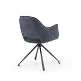 Modern-Open-Back-Dark-Blue-Fabric-Dining-Chair-Black-Metal-Pyramid-Legs-Set-of-2