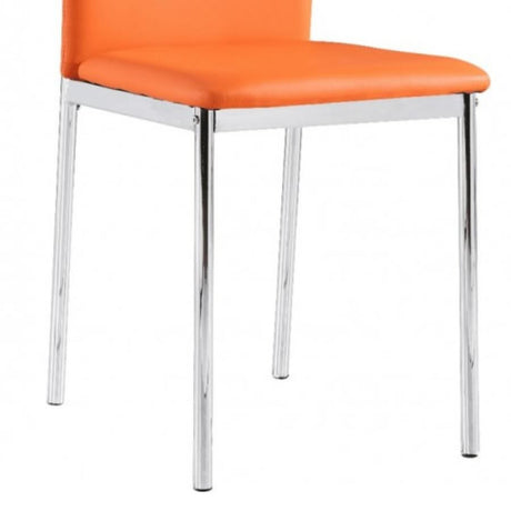 Modern-Orange-Faux-Leather-Dining-Chair-With-Double-Arrow-Stitch-_-Metal-Legs-Set-of-4