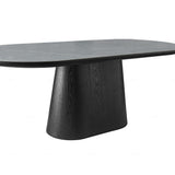 Eclipse Modern Oval Grey Stone Dining Table 200cm