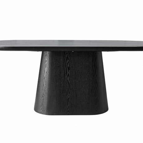 Eclipse Modern Oval Grey Stone Dining Table 200cm