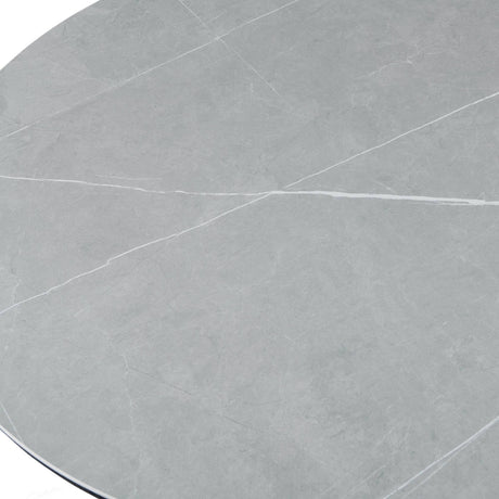 Eclipse Modern Oval Grey Stone Dining Table 200cm