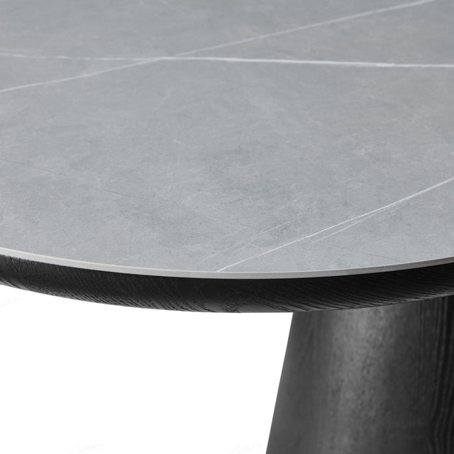 Eclipse Modern Oval Grey Stone Dining Table 200cm