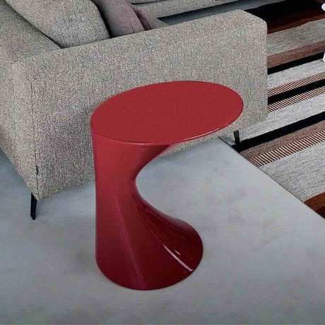 Modern-Oval-Red-High-Gloss-Side-Table