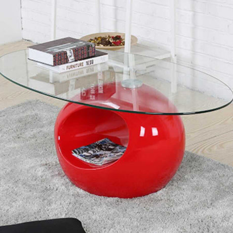 Modern-Oval-Tempered-Glass-Top-Coffee-Table-With-Red-High-Gloss-Hollow-Base-110cm