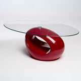 Modern-Oval-Tempered-Glass-Top-Coffee-Table-With-Red-High-Gloss-Hollow-Base-110cm