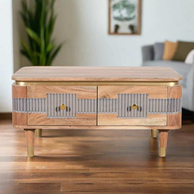 Modern-Rectangular-Acacia-Wood-Coffee-Table-With-Drawers-85cm