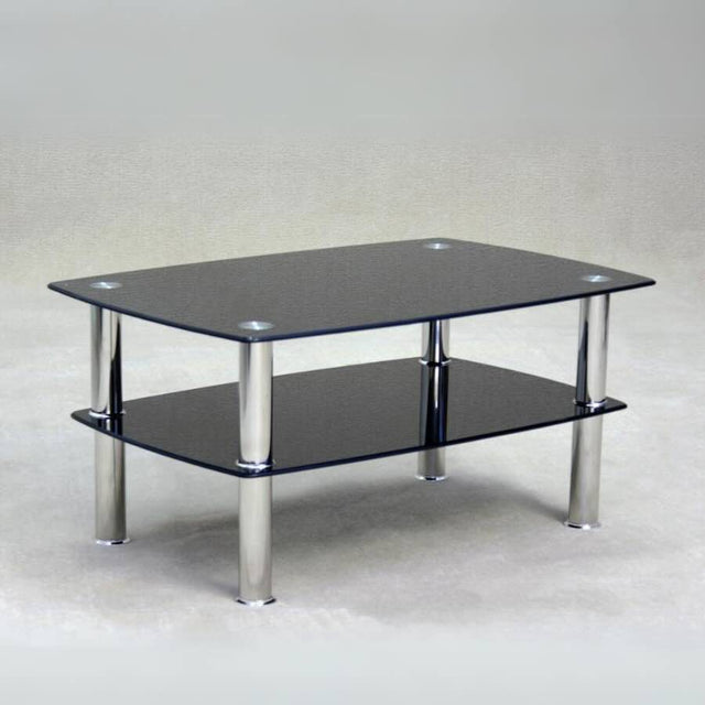 Modern-Rectangular-Black-Glass-Coffee-Table-With-Black-Glass-Shelf-_-Metal-Legs-100cm