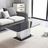 Modern-Rectangular-Black-High-Gloss-Coffee-Table-With-White-Pedestal-Base-120cm