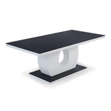 Modern-Rectangular-Black-High-Gloss-Coffee-Table-With-White-Pedestal-Base-120cm