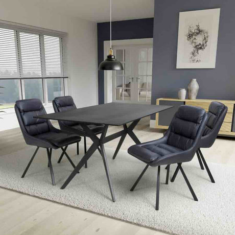 Modern-Rectangular-Black-Stone-Dining-Table-And-4-Blue-Leather-Padded-Dining-Chairs-Kitchen-Table-Set-160cm