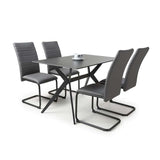 Modern-Rectangular-Black-Stone-Dining-Table-And-4-Grey-Leather-Dining-Chairs-Kitchen-Table-Set-120cm