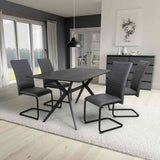 Modern-Rectangular-Black-Stone-Dining-Table-And-4-Grey-Leather-Dining-Chairs-Kitchen-Table-Set-160cm