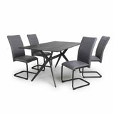 Modern-Rectangular-Black-Stone-Dining-Table-And-4-Grey-Leather-Dining-Chairs-Kitchen-Table-Set-160cm