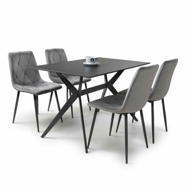 Modern-Rectangular-Black-Stone-Dining-Table-And-4-Grey-Velvet-Dining-Chairs-Kitchen-Table-Set-120cm