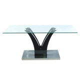 Modern-Rectangular-Glass-Coffee-Table-With-Black-High-Gloss-Pronged-Pedestal-Base-110cm