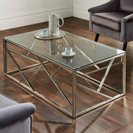 Modern-Rectangular-Glass-Coffee-Table-With-Geometric-Metal-Base-120cm