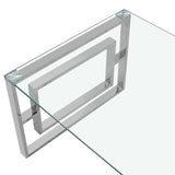 Modern-Rectangular-Glass-Coffee-Table-With-Geometric-Silver-Metal-Base-120cm