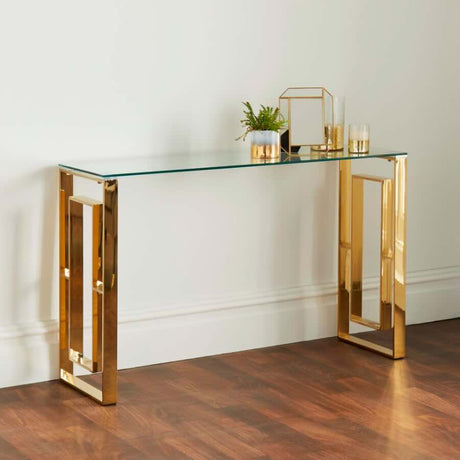 Modern-Rectangular-Glass-Console-Hallway-Table-With-Modern-Gold-Metal-Base-120cm