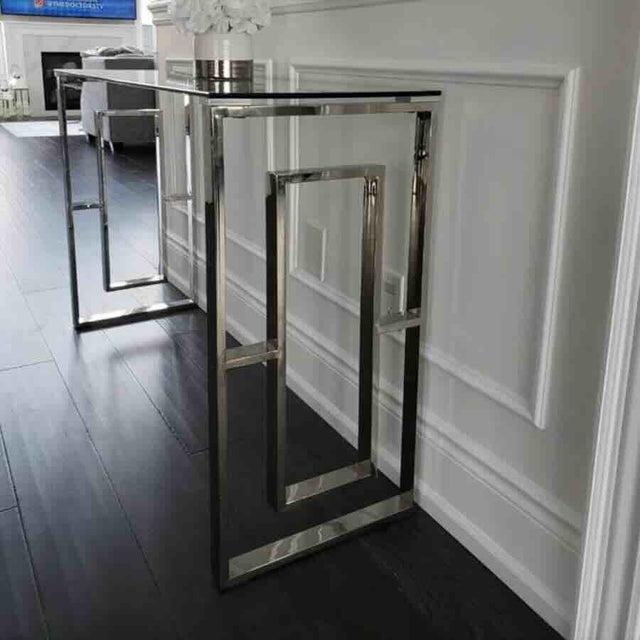 Modern-Rectangular-Glass-Console-Hallway-Table-With-Modern-Stainless-Steel-Base-120cm