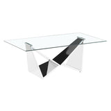 Modern-Rectangular-Glass-Top-Coffee-Table-With-Cross-Over-Angular-Metal-Base-100cm