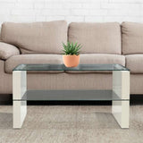 Modern-Rectangular-Glass-Top-Coffee-Table-With-Glass-Shelf-_-White-High-Gloss-Side-Base-90cm