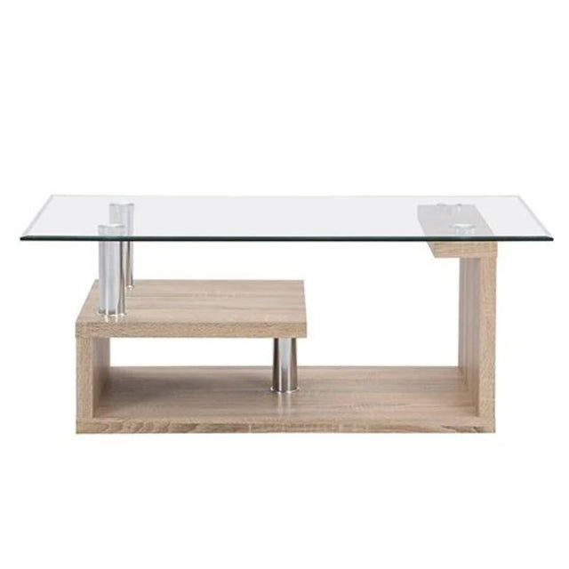 Modern-Rectangular-Glass-Top-Coffee-Table-With-Oak-Base-_-Hanging-Shelf-100cm