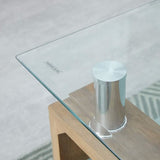 Modern-Rectangular-Glass-Top-Coffee-Table-With-Opaque-Glass-Shelf-_-Natural-Wood-Legs-90cm