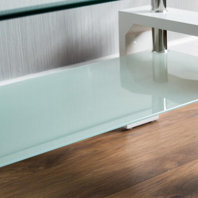 Modern-Rectangular-Glass-Top-Coffee-Table-With-Opaque-Glass-Shelf-_-White-High-Gloss-Legs-90cm