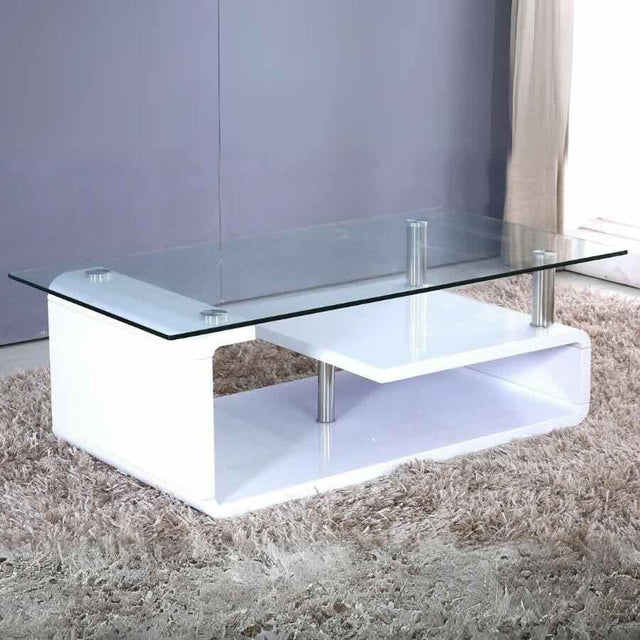 Modern-Rectangular-Glass-Top-Coffee-Table-With-White-High-Gloss-Base-_-Hanging-Shelf-110cm