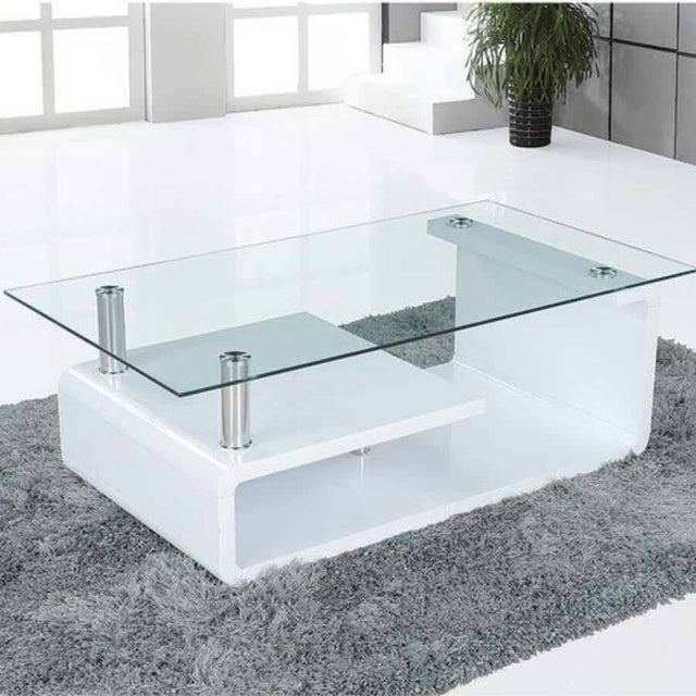 Modern-Rectangular-Glass-Top-Coffee-Table-With-White-High-Gloss-Base-_-Hanging-Shelf-110cm